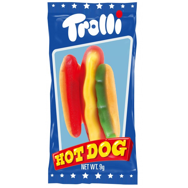 TROLLI *HOT DOG* 9g ΖΕΛΕ 60τμ Κ/6